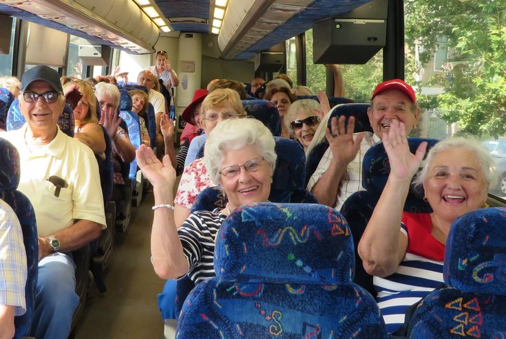 Guided walking tours and bus excursions for seniors with health concerns