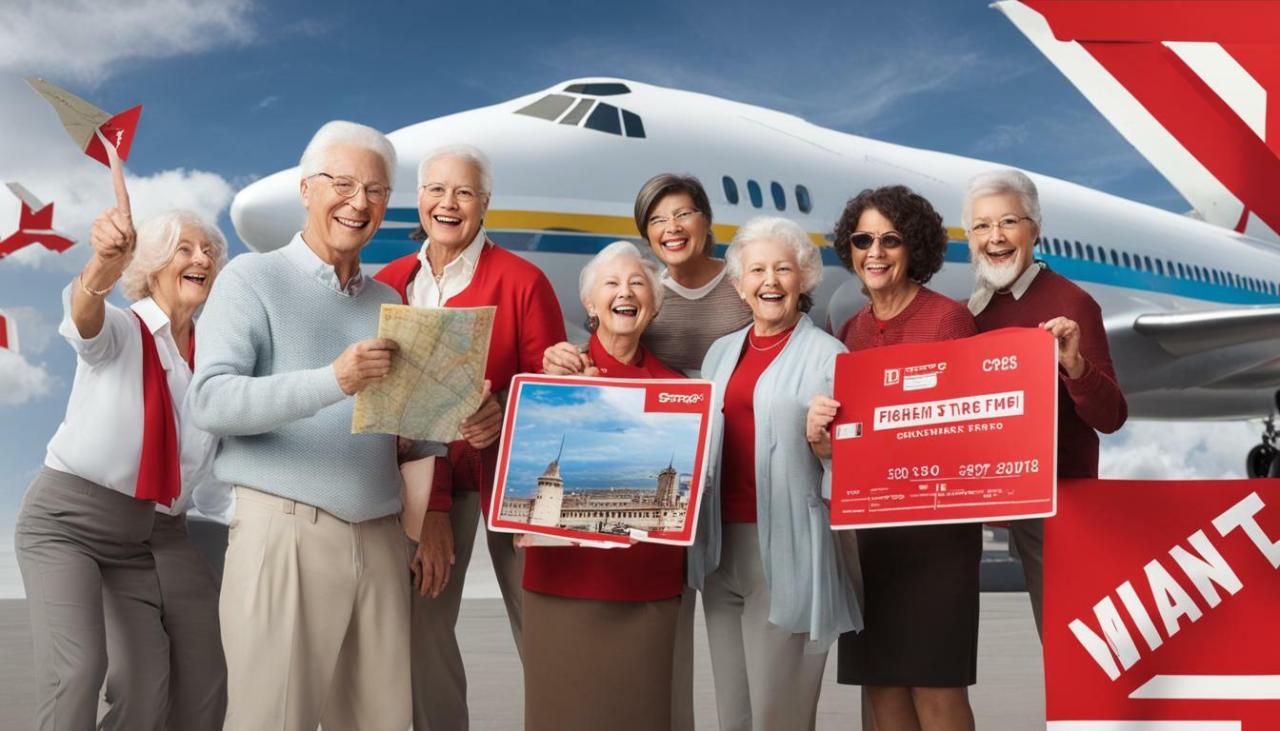 Discounted airfare for senior citizens traveling internationally