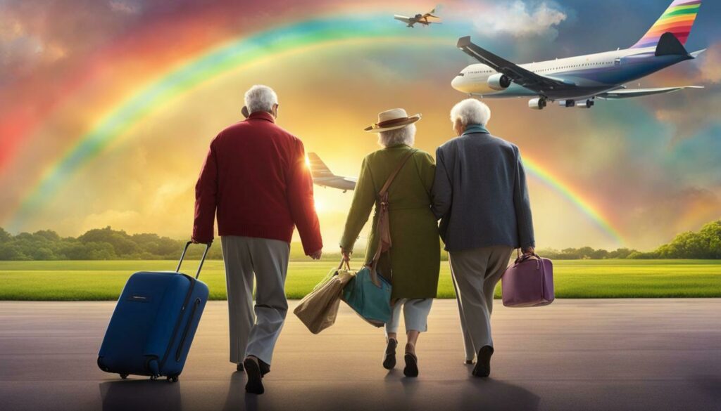 Discounted airfare for senior citizens traveling internationally