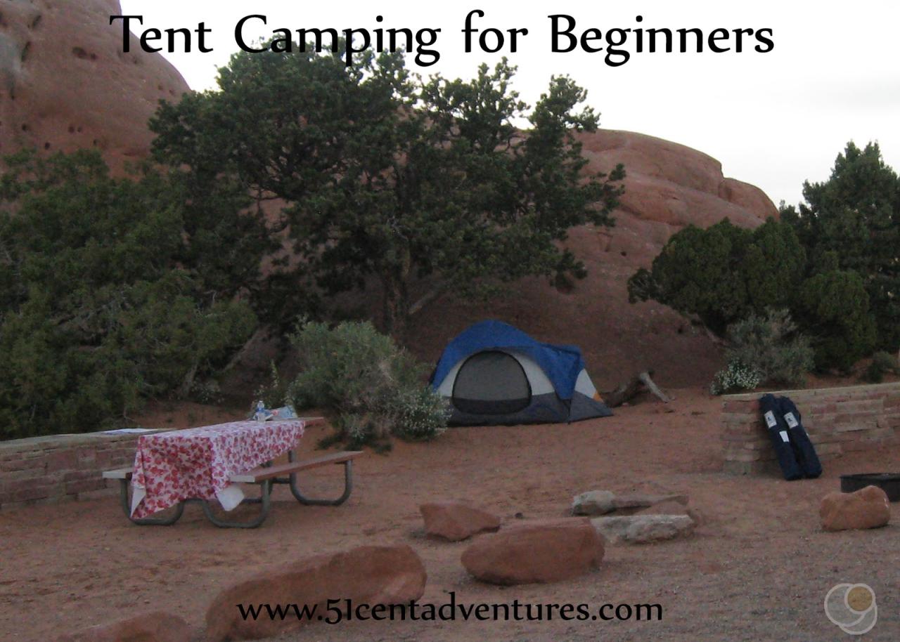 Tent Island camping guide for beginners